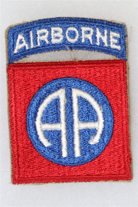 Ww2 Us Original 82nd Airborne Division Cloth Shoulder Patch 5 1 Piece