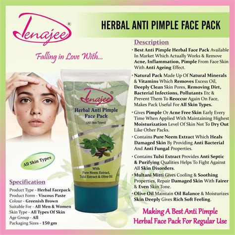 Aloe Vera Turmeric Denajee Herbal Anti Pimples Face Pack Viscous Paste