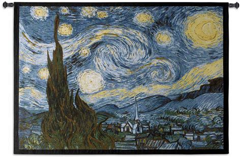 Van Gogh Starry Night X Woven Tapestry Art Home