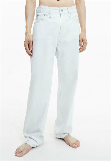 Calvin Klein Jeans 90s Straight Jeans Straight Leg Denim Lightwhite Denim Zalandode