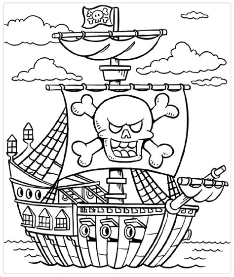 Maybe you would like to learn more about one of these? Piratenschip kleurplaat van knutselidee.nl | Piratenschip ...