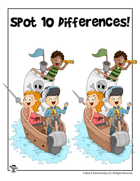 Pirate Game Spot The Differences Woo Jr Kids Activities