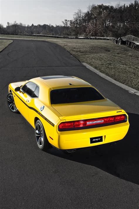 All dimensions are in inches (millimeters) unless otherwise noted. The new 2012 Dodge Challenger SRT8 392 Yellow Jacket