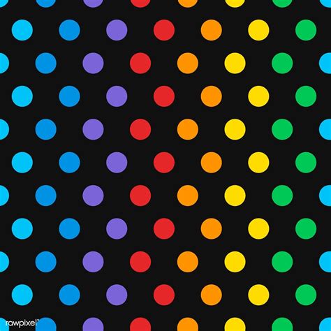 Download Premium Vector Of Seamless Colorful Polka Dot Pattern Vector