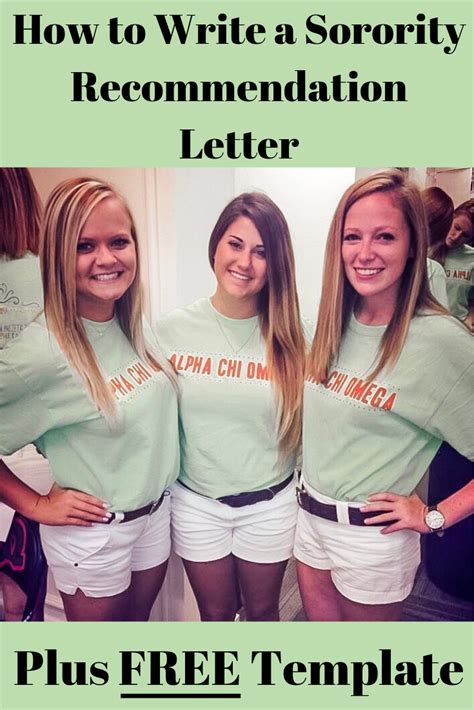 How To Write A Sorority Recommendation Letter Beauty And The Bustle