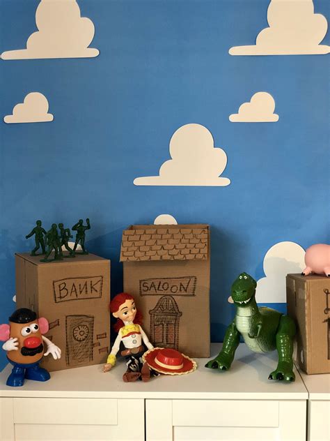 Toy Story Birthday Party Andys Room Cardboard Town Toy Story Room