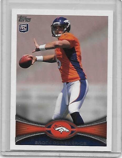 Free Brock Osweiler 2012 Topps 365 Rookie Card Sports Trading Cards Auctions