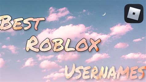 Best Roblox Usernames Not Used YouTube