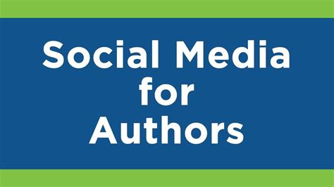 Social Media For Authors The Author Hangout Episode 1 Promote