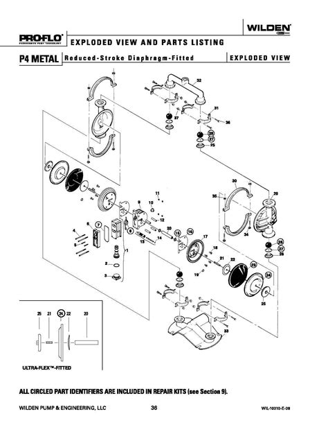 25 wilden pump & engineering, llc. Wilden P4 Original Metal Reduced Stroke - Pumping ...