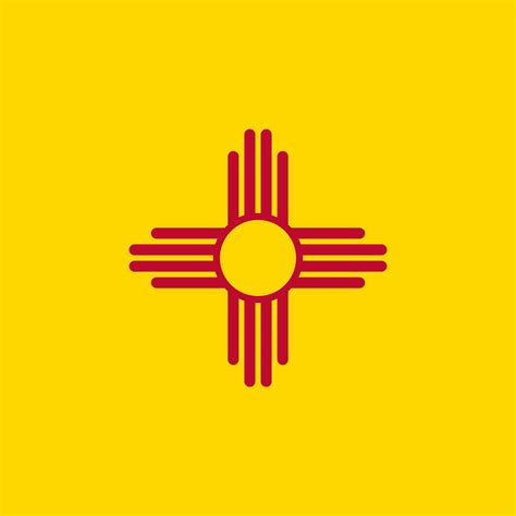 Die flagge von florida besteht aus einem roten andreaskreuz auf weißem hintergrund, mit dem siegel floridas in der mitte. Flag of New Mexico Flag Download