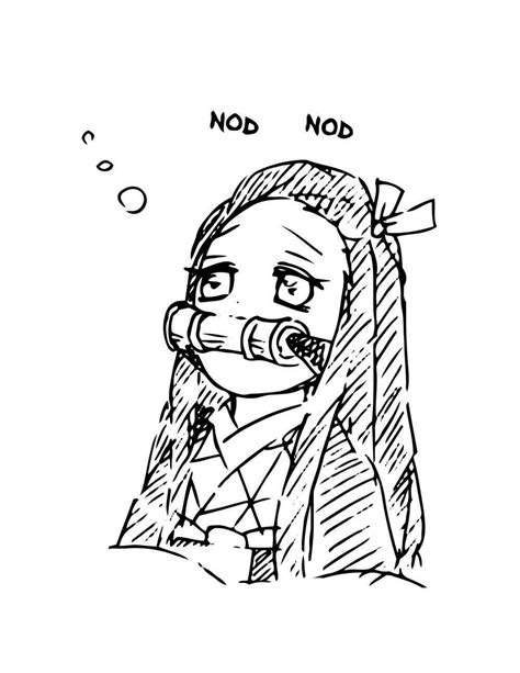 Printable Nezuko Kamado Coloring Pages Anime Coloring Pages