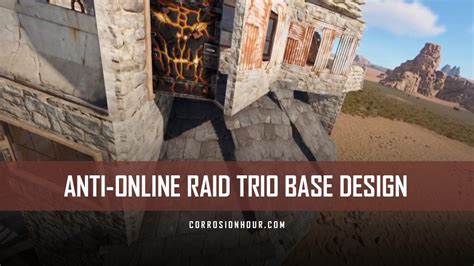 Anti Online Raid Trio Rust Base Design Trio Base Designs