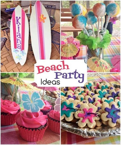 Birthday in a box makes decorating for parties simple with themed tableware, centerpieces, party. Beach Party Birthday - DIY Inspired