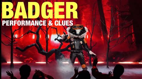 The Masked Singer Badger Performance Clues And Guesses Episode 5