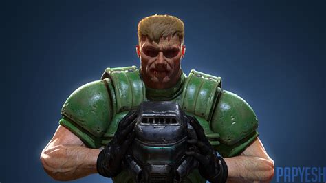 Sfm Poster Of Classic Doom Guy I Made Rquakechampions