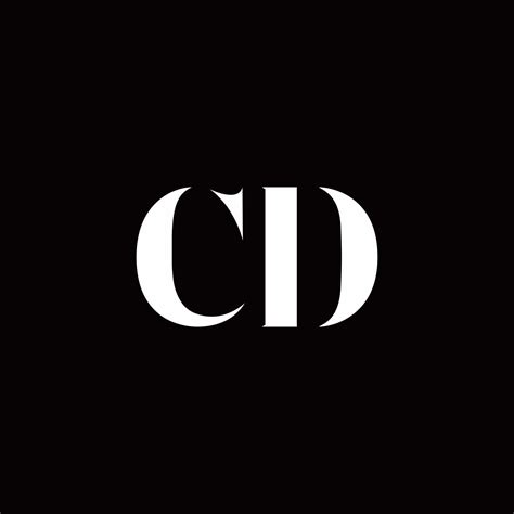 Cd Logo Letter Initial Logo Designs Template 2767541 Vector Art At Vecteezy