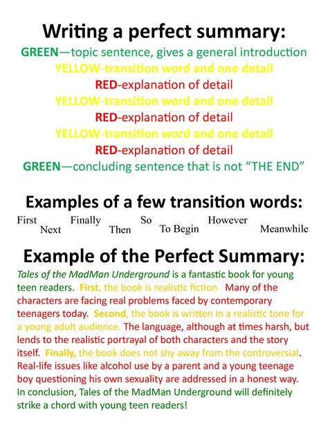 How To Write A Summary Paragraph How To Do Thing