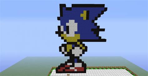 Pixel Art 1 Sonic The Hedgehog Minecraft Project