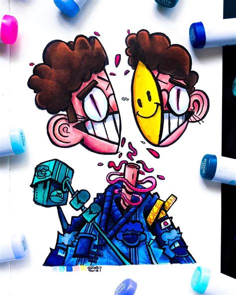 Gawx Art On Instagram New Weird Character Xd😤 I Hadnt Drawn A Trippy