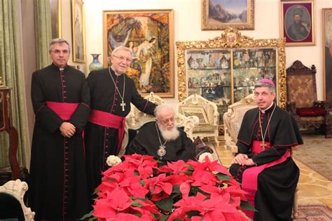 Catholicos Patriarch Ilia II And Pope Francis Embrace For Peace