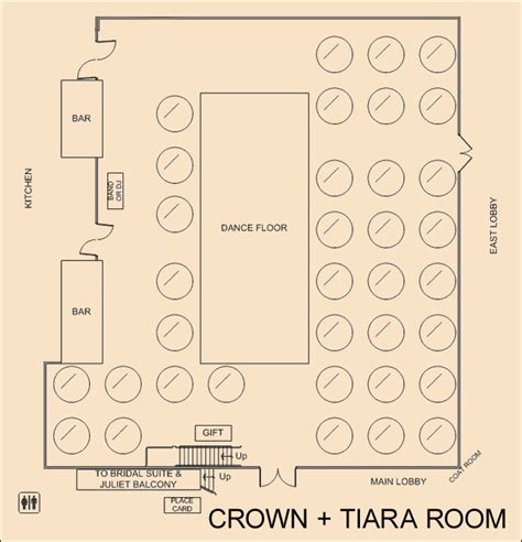Our Room Floorplans Crown Tiara The Cotillion Banquets