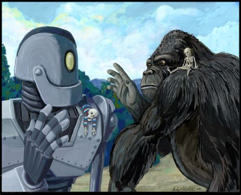Iron giant quotes for instagram plus a list of quotes including all of the rocky and metallic material we stand on, the iron in our blood, the calcium in our teeth, the carbon in our genes were produced. King Kong Quotes Humor. QuotesGram