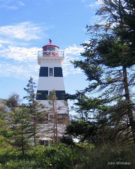 West Point Lighthouse Prince Edward Island By John Whitaker Redbubble