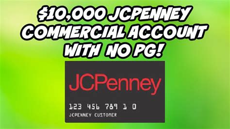 Bank rewards business credit card is best for maximizing rewards earn on a wide variety of buisness expenses, especially supplies and. $10,000 Credit Limit - JCPenney Business Credit Card With No PG - YouTube