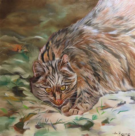 Wild Cat 4 Painting By Anne Zamo Saatchi Art