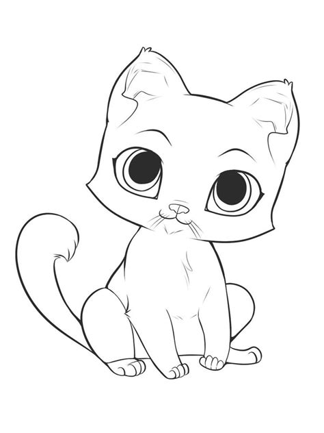 Cute Cats Coloring Pages Download And Print Cute Cats