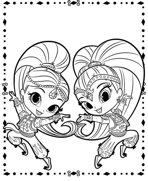You have total freedom to express your unique vision for each page using any methods and materials you like. Shimmer and Shine Coloring Pages - Best Coloring Pages For ...