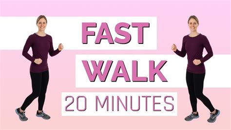 20 Minute Fast Walk Workout With Jordan Youtube Workout Walking