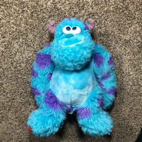Disney Monsters Inc 18 Sully Plush Pixar Blue Purple Large Stuffed