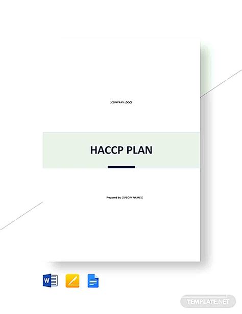 Haccp Plan Template Shop Fresh