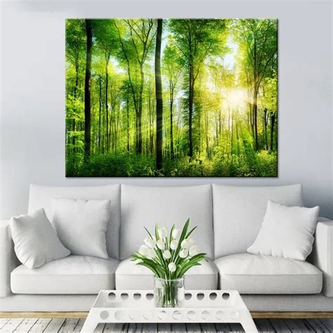 Hd Print Painting Home Decor Wall Art 1 Piecepcs Lush Forest Tree