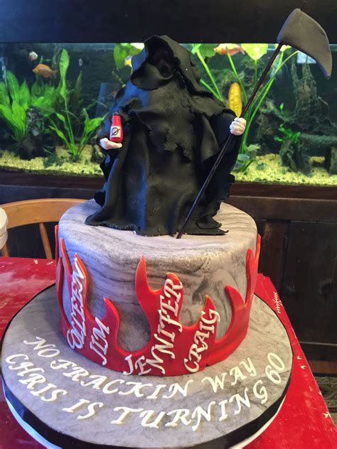 Grim Reaper Cake Sassy Birthday Cake Cakes Grim Reaper Grimm