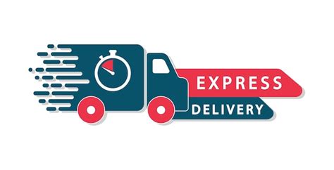 Premium Vector Express Delivery Logo Shipping Services Flat Icon