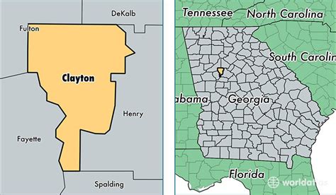 Clayton County Georgia Map Of Clayton County Ga