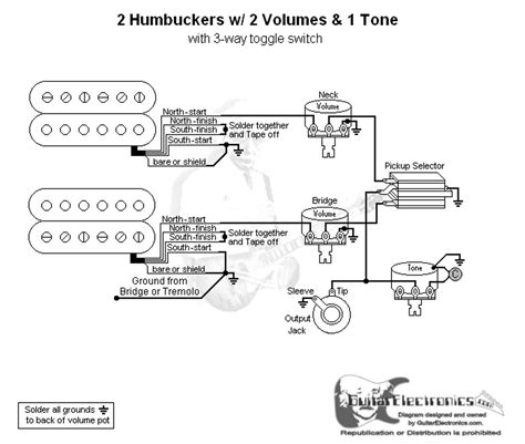 1 Humbucker 1 Single Coil 3 Way Toggle Switch 1 Volume 1 Tone Coil Split Wiring Diagram