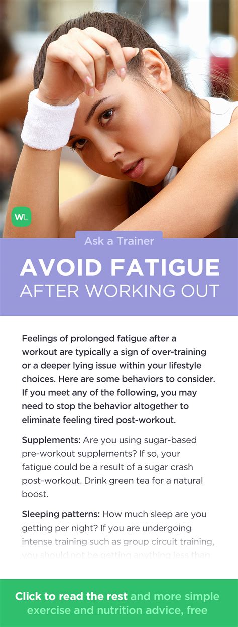 What Can I Do To Avoid Fatigue After Working Out Ask A Trainer