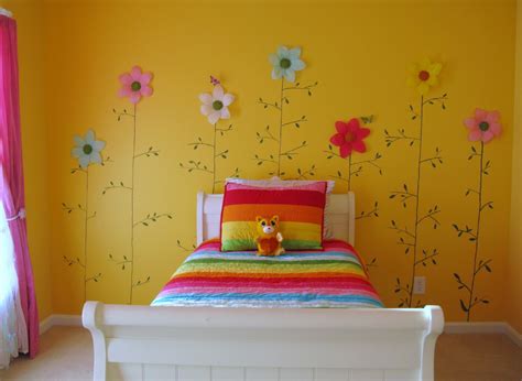 25+ elevated kids' room decorating ideas. Little Girls Yellow Flower Bedroom