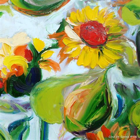 Sunflowers 7 Painting By Gina De Gorna Fine Art America