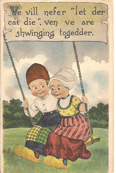 eclectic at best early german and dutch immigrants in humorous postcards