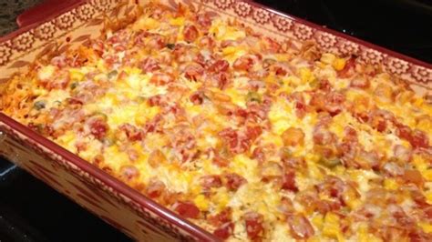 In a mixing bowl mix your cooked and shredded chicken, cream of chicken soup, sour cream, drained rotel, drained corn, and 1 cup of your shredded cheese. Chicken Dorito® Casserole Recipe - Allrecipes.com