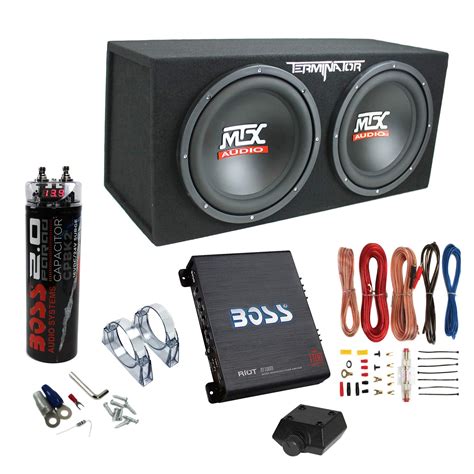 Buy MTX TNE D Watt Ohm Dual Loaded Car Audio Subwoofer Package With Sub Enclosure