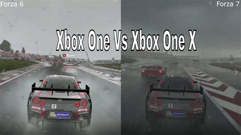 Forza 6 Xbox One S Vs Forza 7 Xbox One X Split Screen 4k