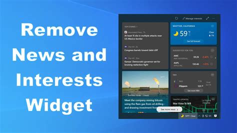 How To Remove News And Interests Widget From Windows 10s Taskbar