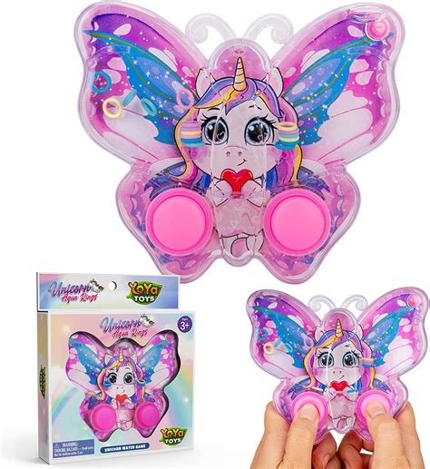 Yoya Toys Unicorn Butterfly Water Ring Toss Handheld Game