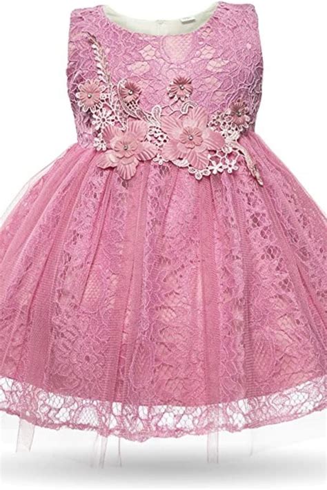 Cielarko Baby Girl Dress Infant Flower Lace Wedding Party Dresses For 0